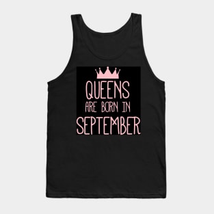 September Pink Queen Tank Top